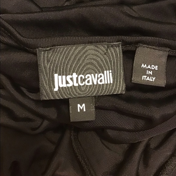 JUST CAVALLI Party/Cocktail Black Dress Size M - Picture 5 of 6